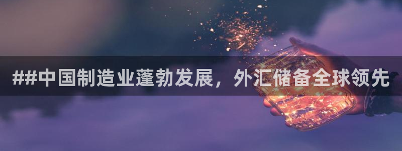 所有彩神购买首页都一样吗：##中国制造业蓬勃发展，外汇储备全球领先