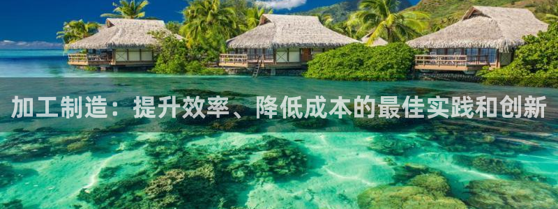 彩神vii购彩l心：加工制造：提升效率、降低成本的最佳实践和创新