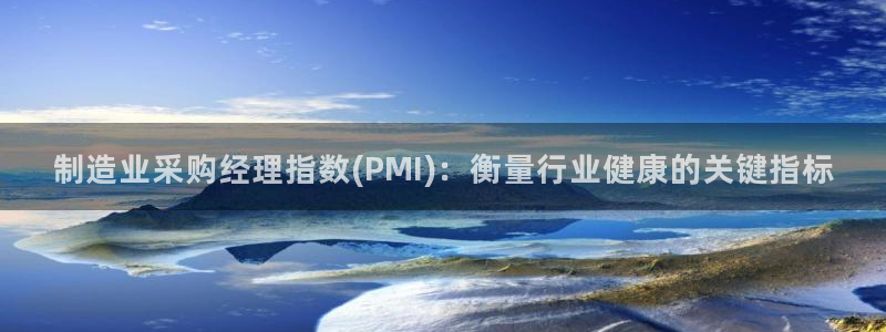 彩神大发是不是人为操作：制造业采购经理指数(PMI)：衡量行业健康的关键指标