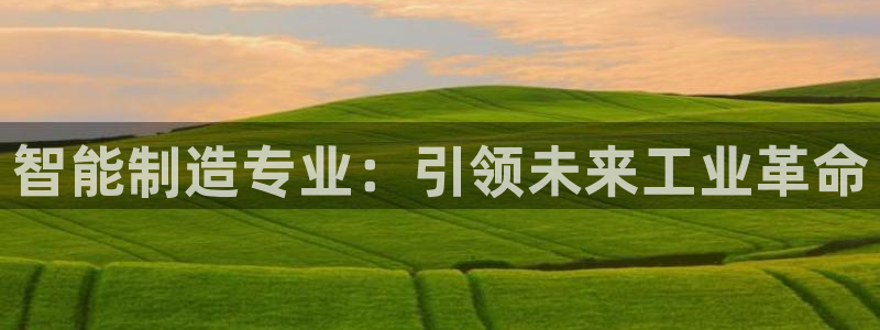 彩神8购彩-购彩大厅：智能制造专业：引领未来工业革命