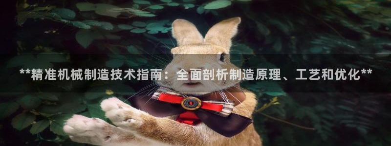 彩神vlll官方网：**精准机械制造技术指南：全面剖析制造原理、工艺和优化**