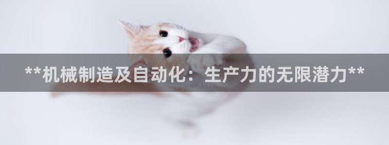 彩神是正规平台吗：**机械制造及自动化：生产力的无限潜力**