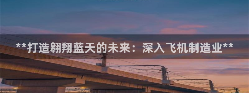 彩神v争霸有限公司：**打造翱翔蓝天的未来：深入飞机制造业**