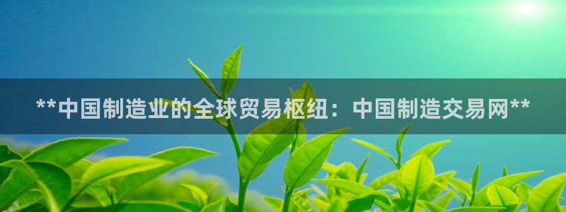 下载彩神争霸谁与我争锋：**中国制造业的全球贸易枢纽：中国制造交易网**