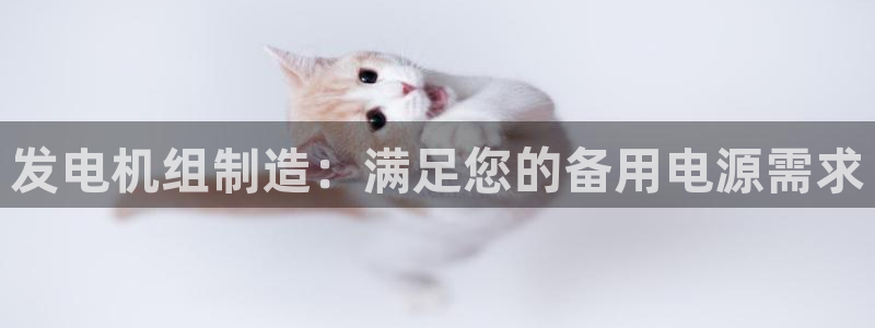 彩神可以提现吗：发电机组制造：满足您的备用电源需求