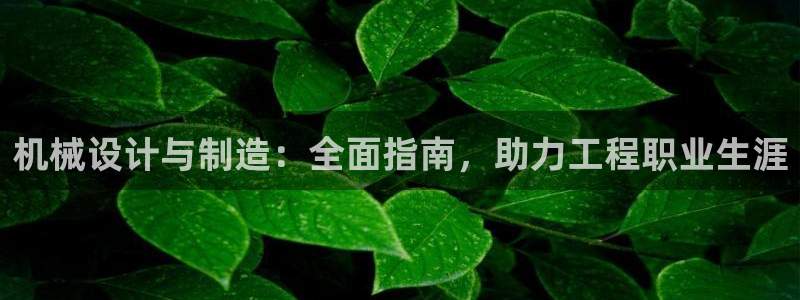 彩神怎么才能赢：机械设计与制造：全面指南，助力工程职业生涯