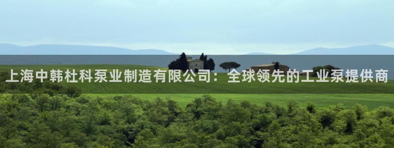 彩神vll首页环球：上海中韩杜科泵业制造有限公司：全球领先的