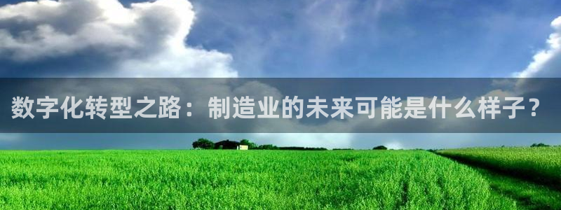 彩神邀请码:00-00-3267：数字化转型之路：制造业的未来可能是什么样子？