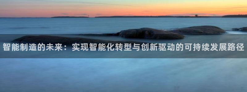彩神购彩-购彩大厅入口娱乐首选：智能制造的未来：实现智能化转型与创新驱动的可持续发展路径