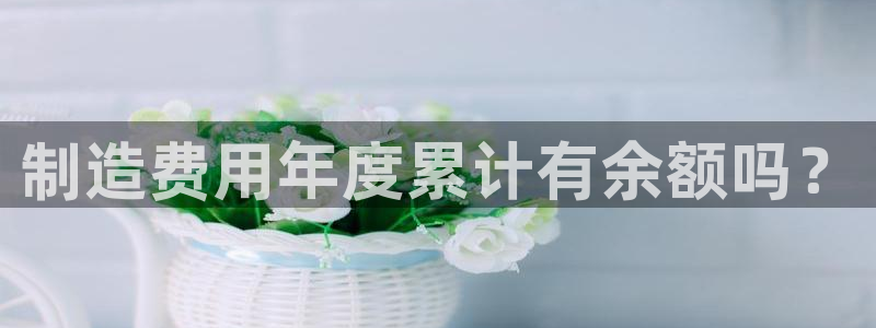 彩神8是正规平台吗是正品吗：制造费用年度累计有余额吗？