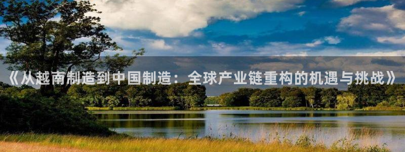 彩神v大众娱乐：《从越南制造到中国制造：全球产业链重构的机遇与挑战》