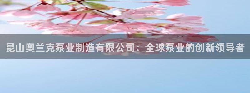 彩神v彩搜狗：昆山奥兰克泵业制造有限公司：全球泵业的创新领导者